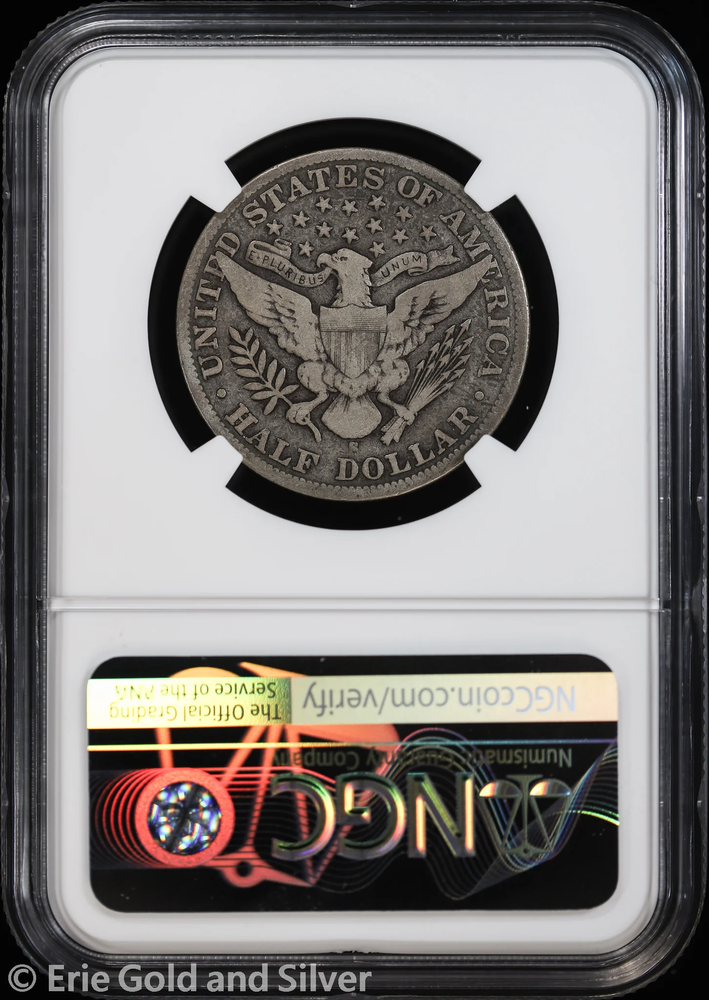 1908-S 50C Barber Half Dollar NGC VG 8