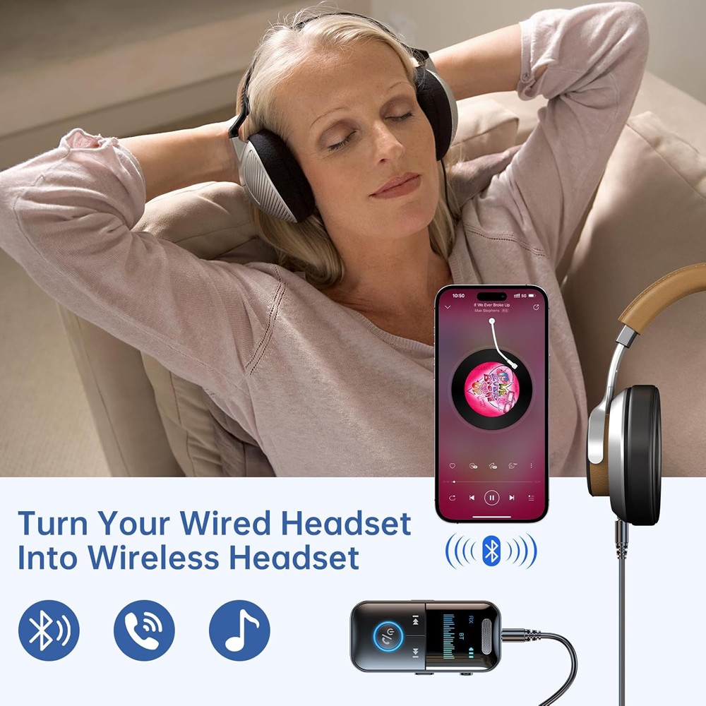 4 in1 Bluetooth Audio Adapter Wireless Receiver Transmitter 3.5mm Aux MP3 Player