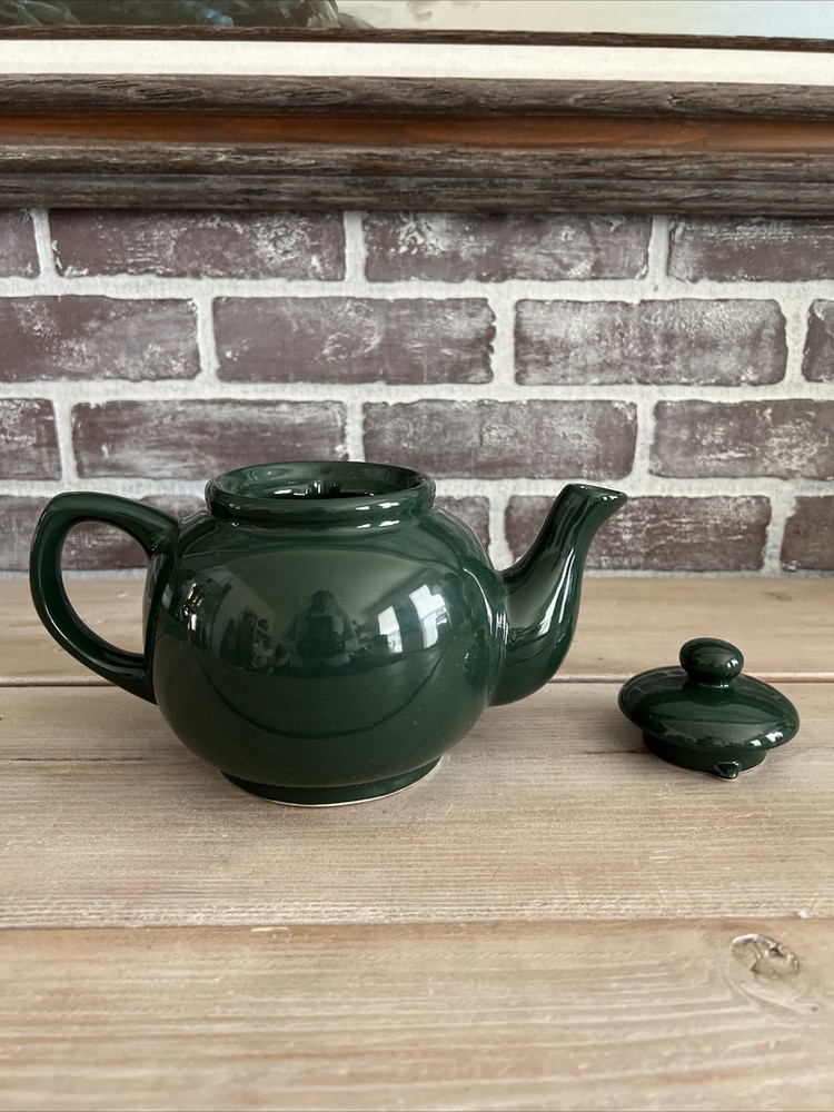 Crown Stoneware, Hunter Green Teapot