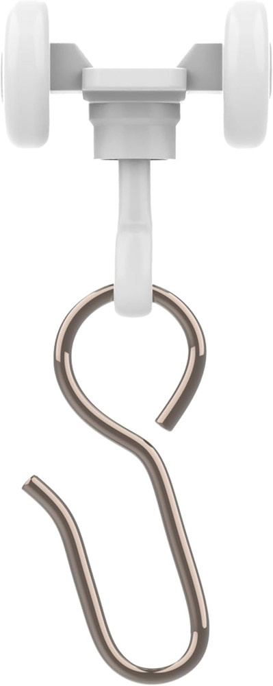 Curtain Track Hooks 20 Pack - Durable Ceiling Track Roller Hooks for Curtains -