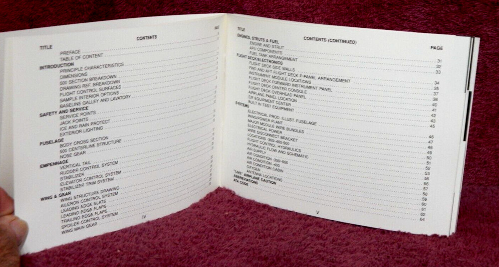1990 Boeing Reference Guide 737 -300/-400/-500 DC-38561