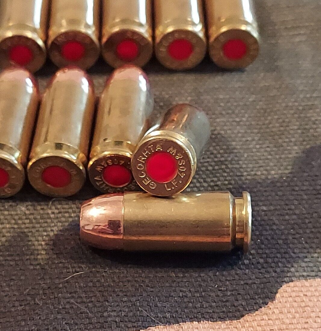 40 S&W SNAP CAPS SET OF 10, BRASS AND FMJ, REAL 200gr WEIGHT!!!