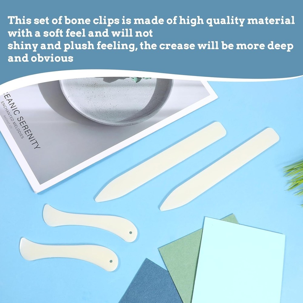 4 Pcs Bone Folders, Crease Makers Scoring Tool Creaser Set Folding Scoring