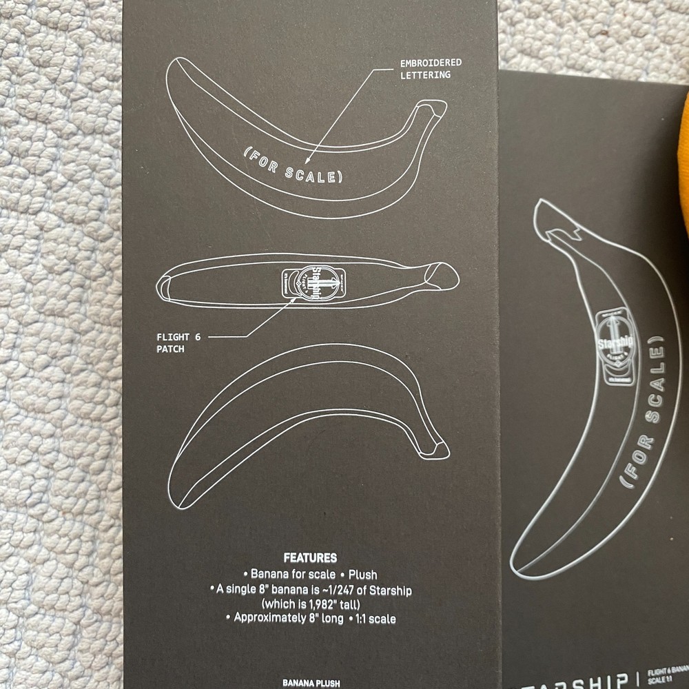 Space X Flight 6 Banana Plush