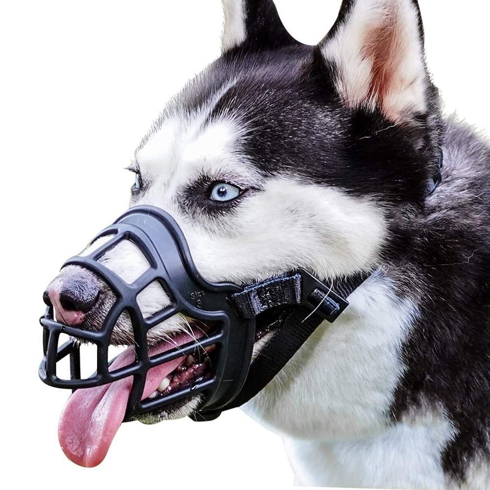 Dog Muzzle Basket Muzzle Anti Biting Chewing Sturdy Lightweight Muzzle Allows...