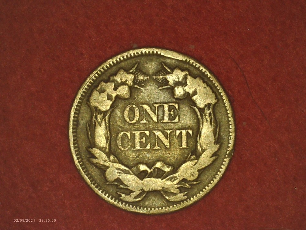 1858 SM L Flying Eagle One Cent