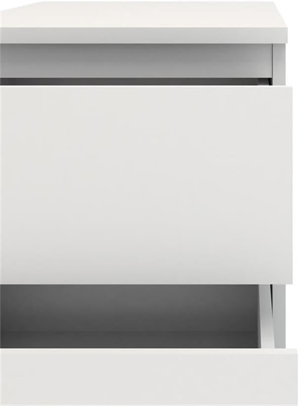 2 Drawer Bedroom Nighstand White