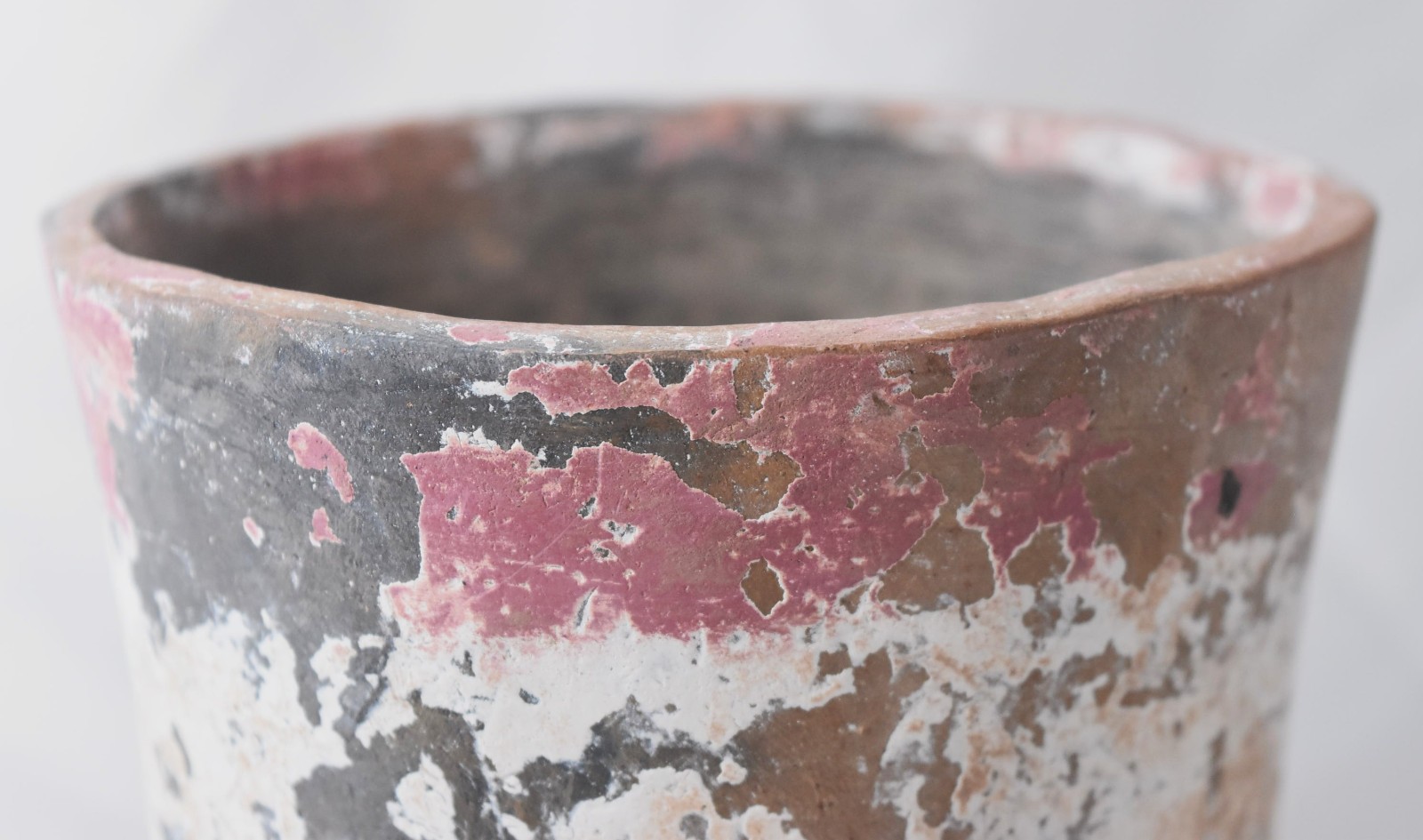 Ancient Pre Columbian Hand Painted Vessel Pottery Vase