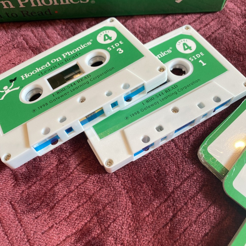 Hooked On Phonics Level 4 Cassette Version 1998, NEW