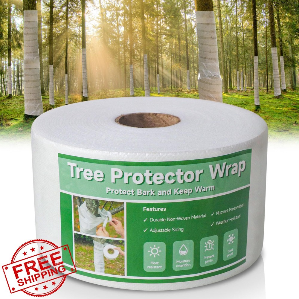 Emycool 328ft Tree Wrap, Trunk Protector from Deer