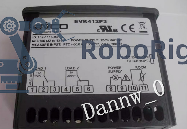 New EVCO EVK412P3 Temperature Controller