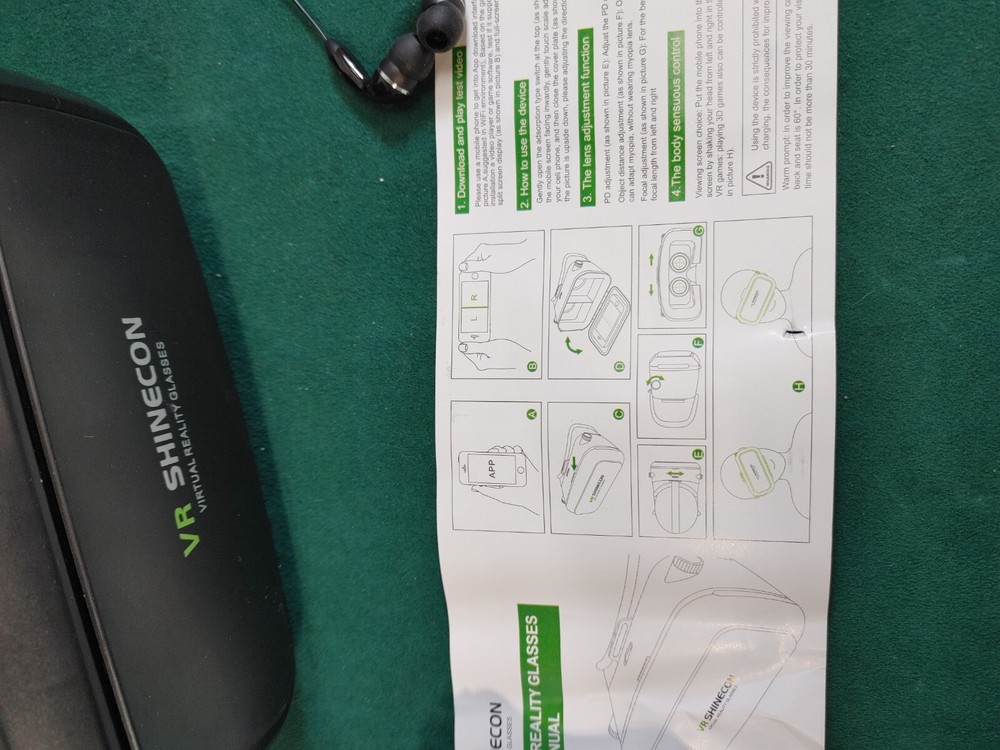 VR SHINECON Virtual Reality Glasses 3D Headset