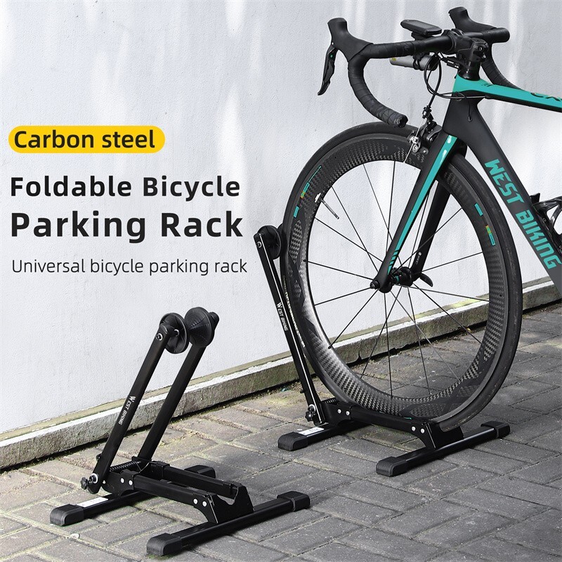 ROCKBROS Foldable Bike Stand Portable Storage Holder Floor ParkingRack Workstand