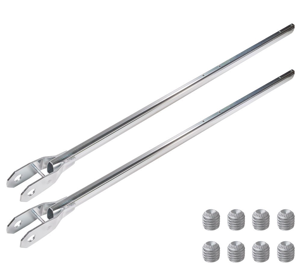 2 Pack 4-Spring Aluminum Lower Arm for Dump Truck Tarp Systems 78" Telescopic...