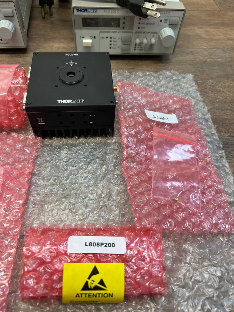 Thorlabs TED200C Temperature LDC205C Laser Diode Controller TCLDM9 Mount