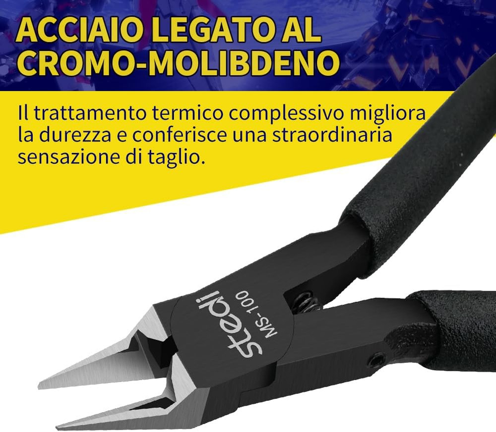 4.7-Inch Model Nipper, with Sharp Thin Blade and Blade Case Plastic Model Tools,