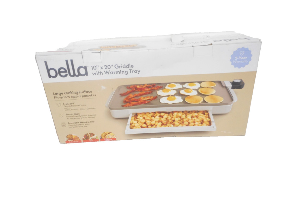 Bella Griddle with Warming Tray 10" x 20"