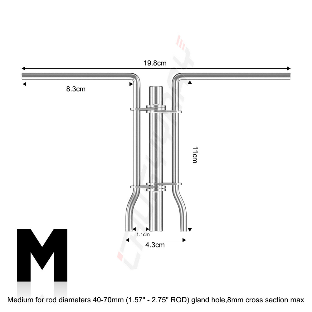 3* Hydraulic Cylinder Piston Rod Seal U-cup Installation Tool Kit Set Universal