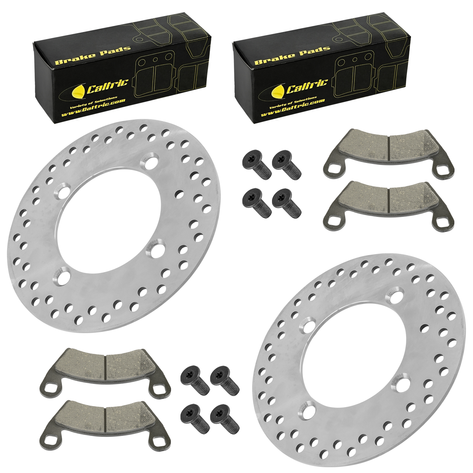 Brake Discs w/Pads & Bolt For Polaris Ranger 1000 XP 1000 Crew XP 1000 18-2024