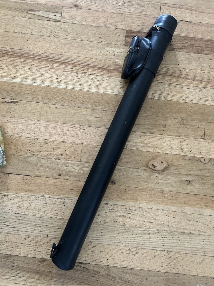 Viper Q-Vault Cue Stick Case No Strap Light Stain Zipper Pull Missing