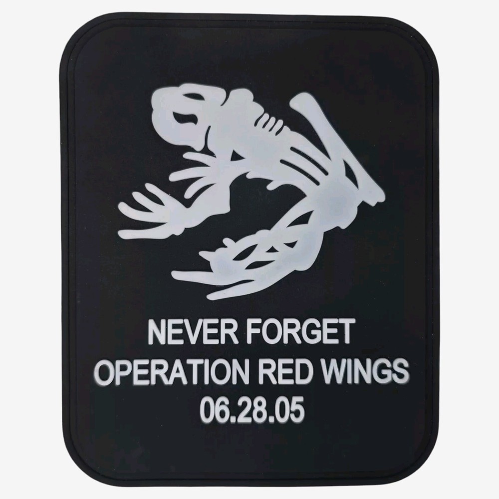 OPERATION RED WINGS NAVY SEAL DEVGRU TACTICAL SWAT PVC HOOK MORALE PATCH