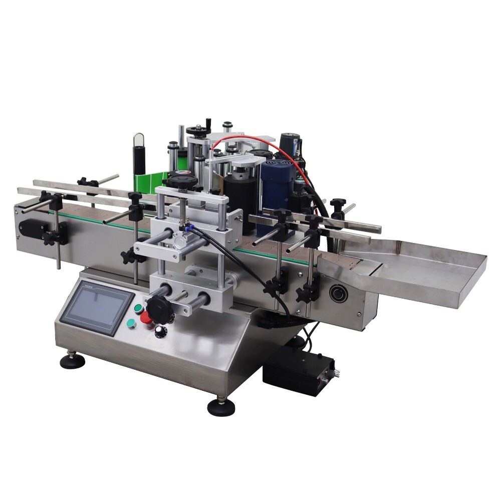 110V 0.78-4.72in Automatic Round Bottle Labeling Machine with Printer & Conveyor