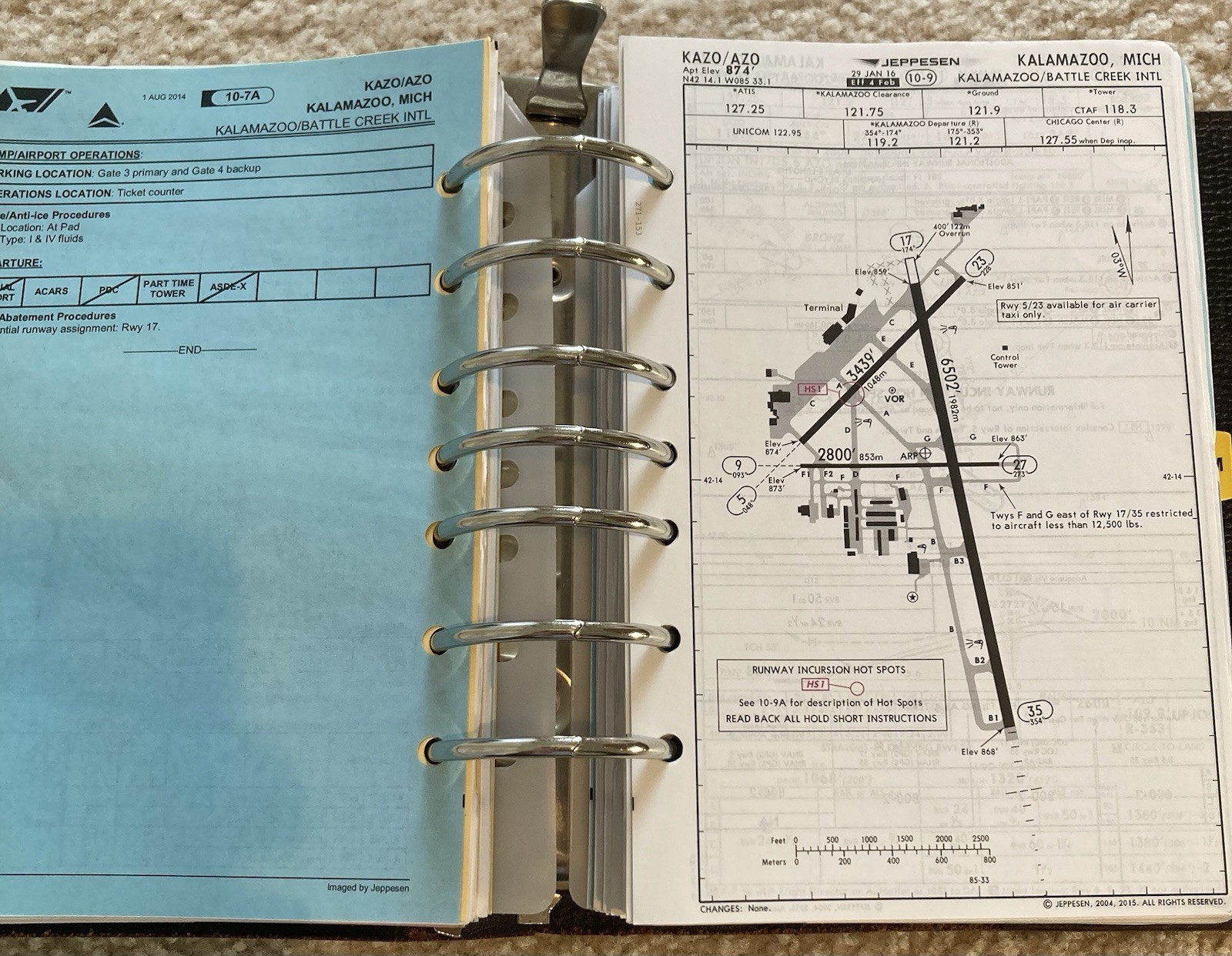 Jeppesen Aviation Vintage UNITED STATES Airway Manual Services 3 Pilot Binders