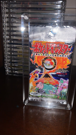 Japense Pokemon Booster Pack Protective Acrylic Magnetic Display Case