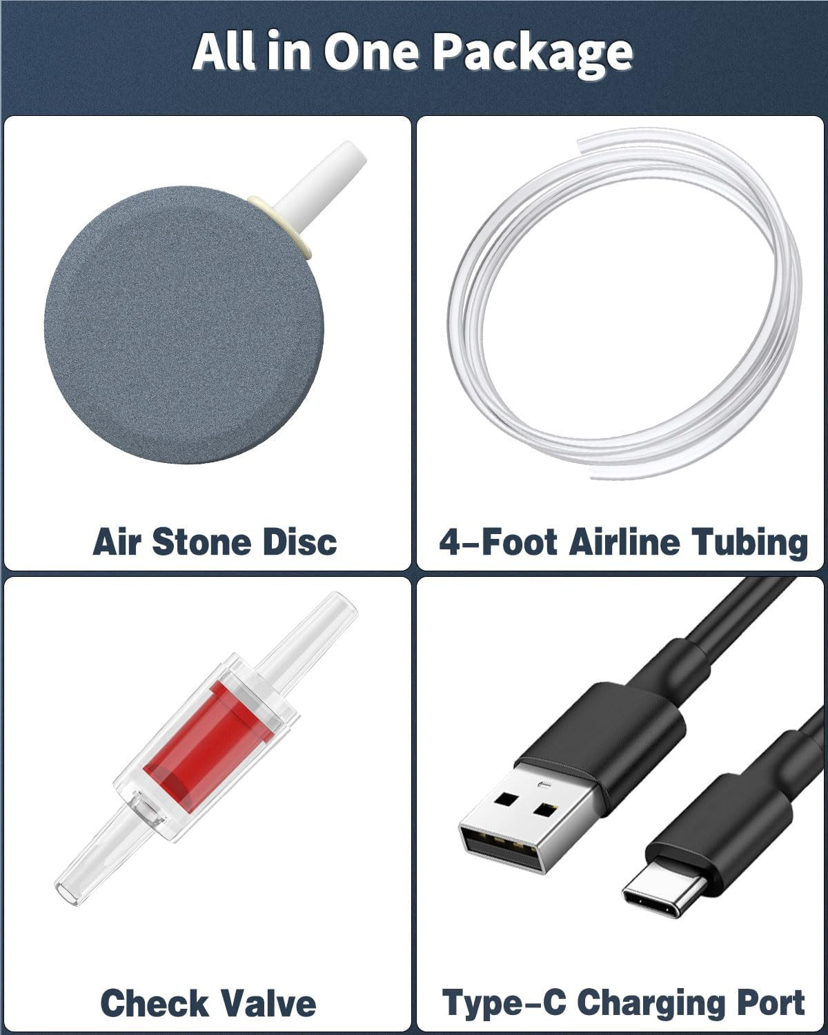 Pawfly Ultra Quiet Live Bait Aerator USB Rechargeable Battery Air Pump 5-100 New