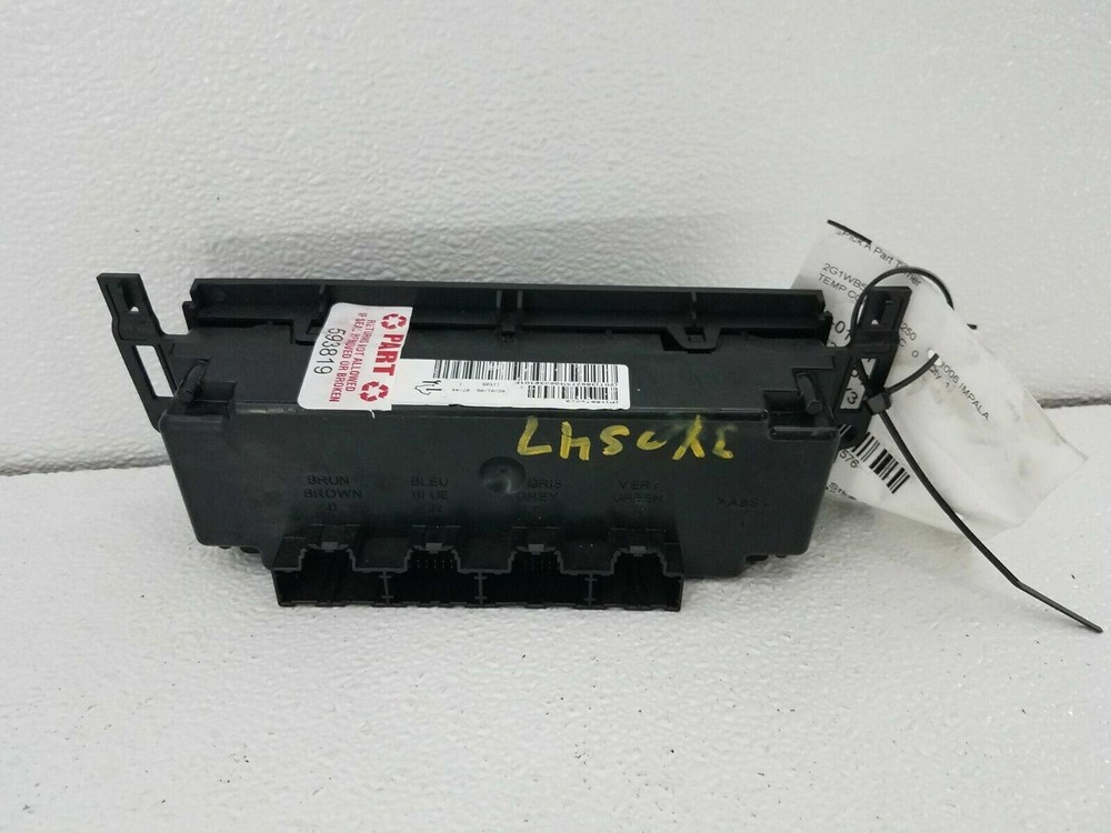 2006-2008 chevy impala heater ac climate temperature control switch panel oem