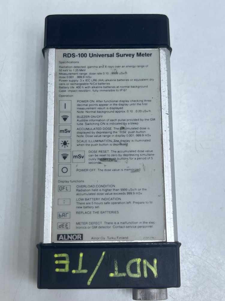 ALNOR RDS-100 SURVEY METER