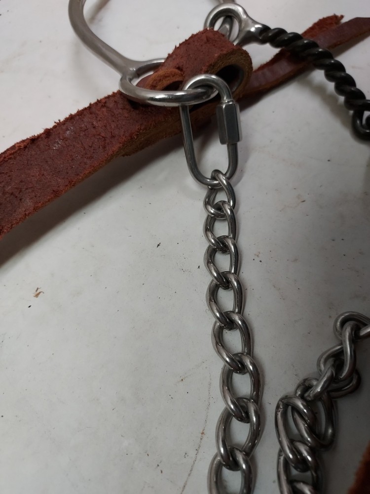 Twisted Snaffle Horse Bit 5" Port W/ Headstall - 1014255
