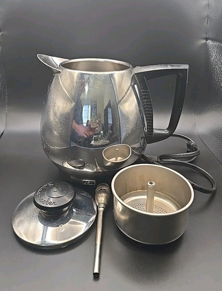 Saladmaster Jet-O-Matic Model 10 Electric Coffee Maker Working
