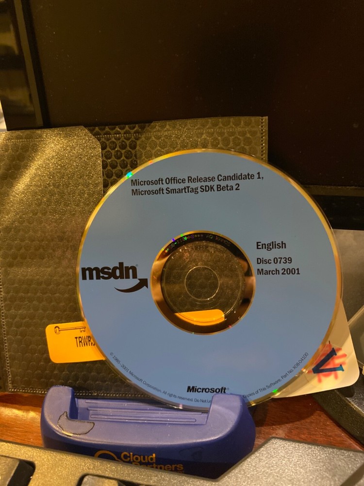 RARE AUTHENTIC & BRAND NEW Microsoft Office Release Candidate1 + SmartTag SDK CD