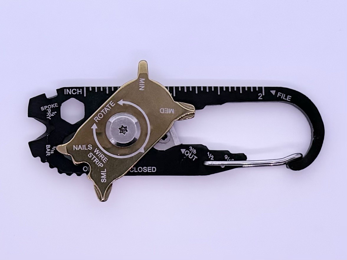 20 In 1 Screwdriver Wrench Keychain Stainless Steel Mini Pocket Multi Tool