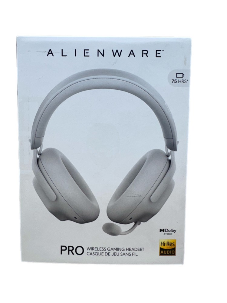 Alienware Pro Wireless Gaming Headset Wired/Wireless, Lunar Light