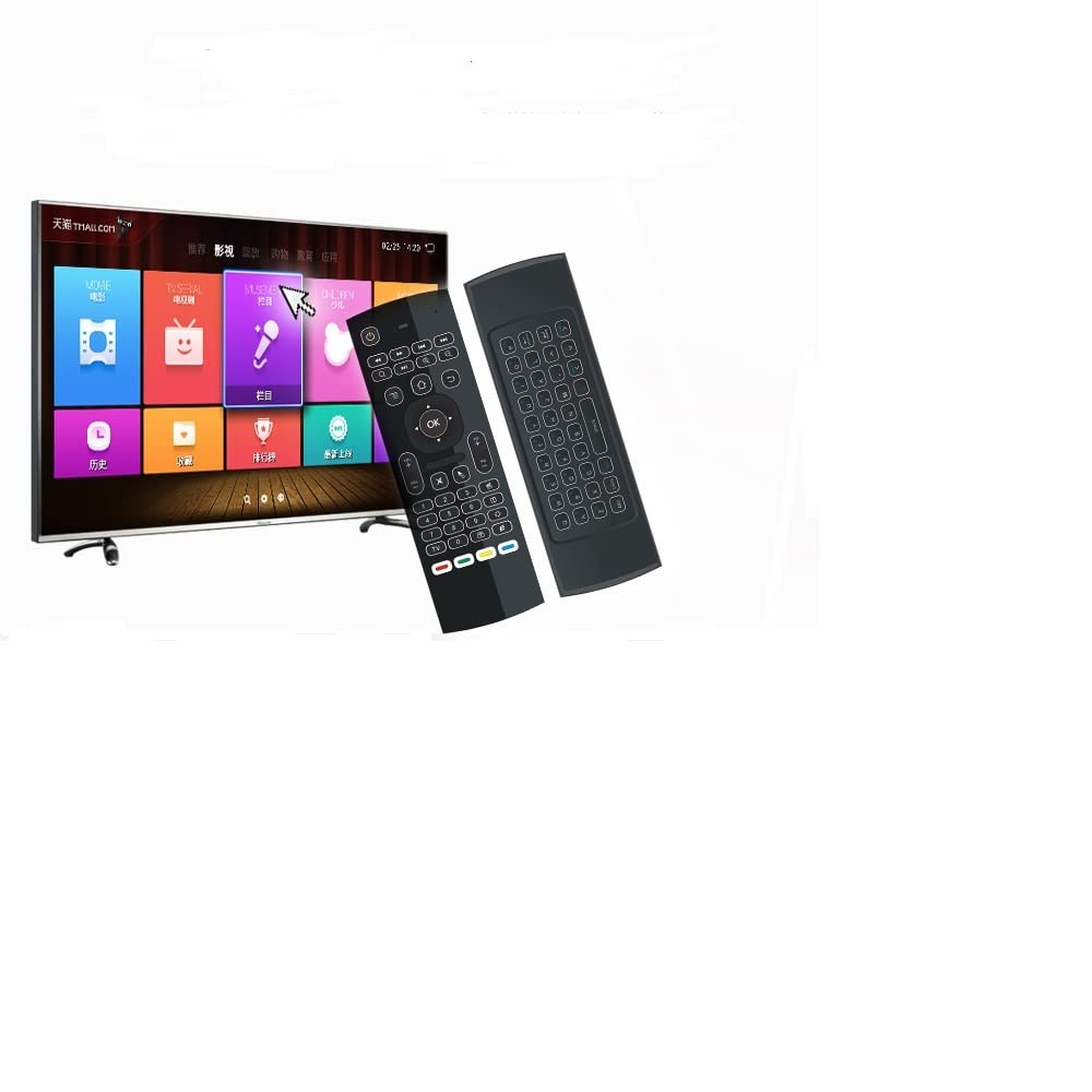 MX3 Pro Mini Keyboard Backlight Fly Remote Mouse,Android TV Remote Control,IR...