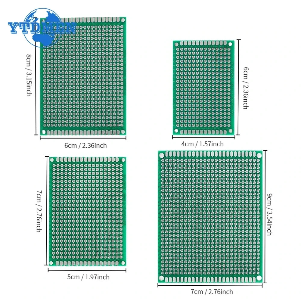 Double Side Universal PCB Prototype Board Printed Circuit Protoboard DIY Solder