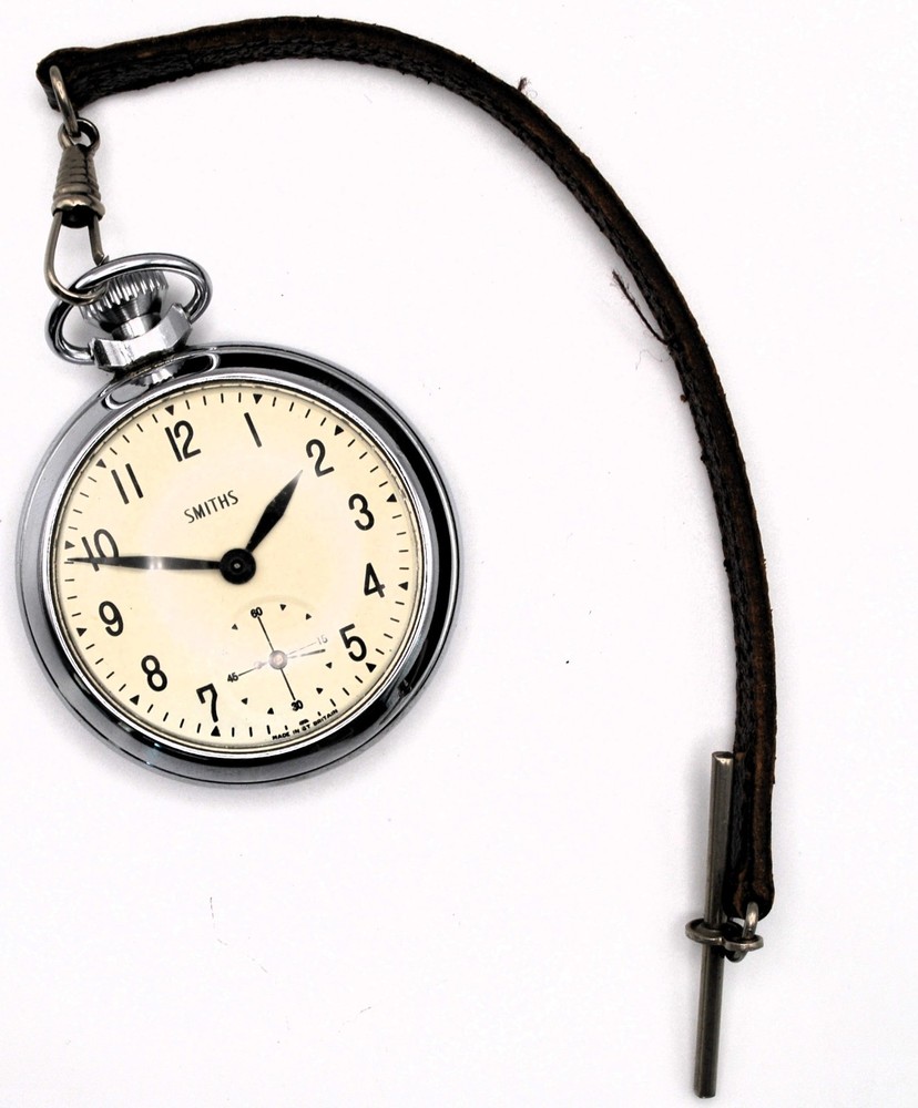 Smith chrome plated pocket watch