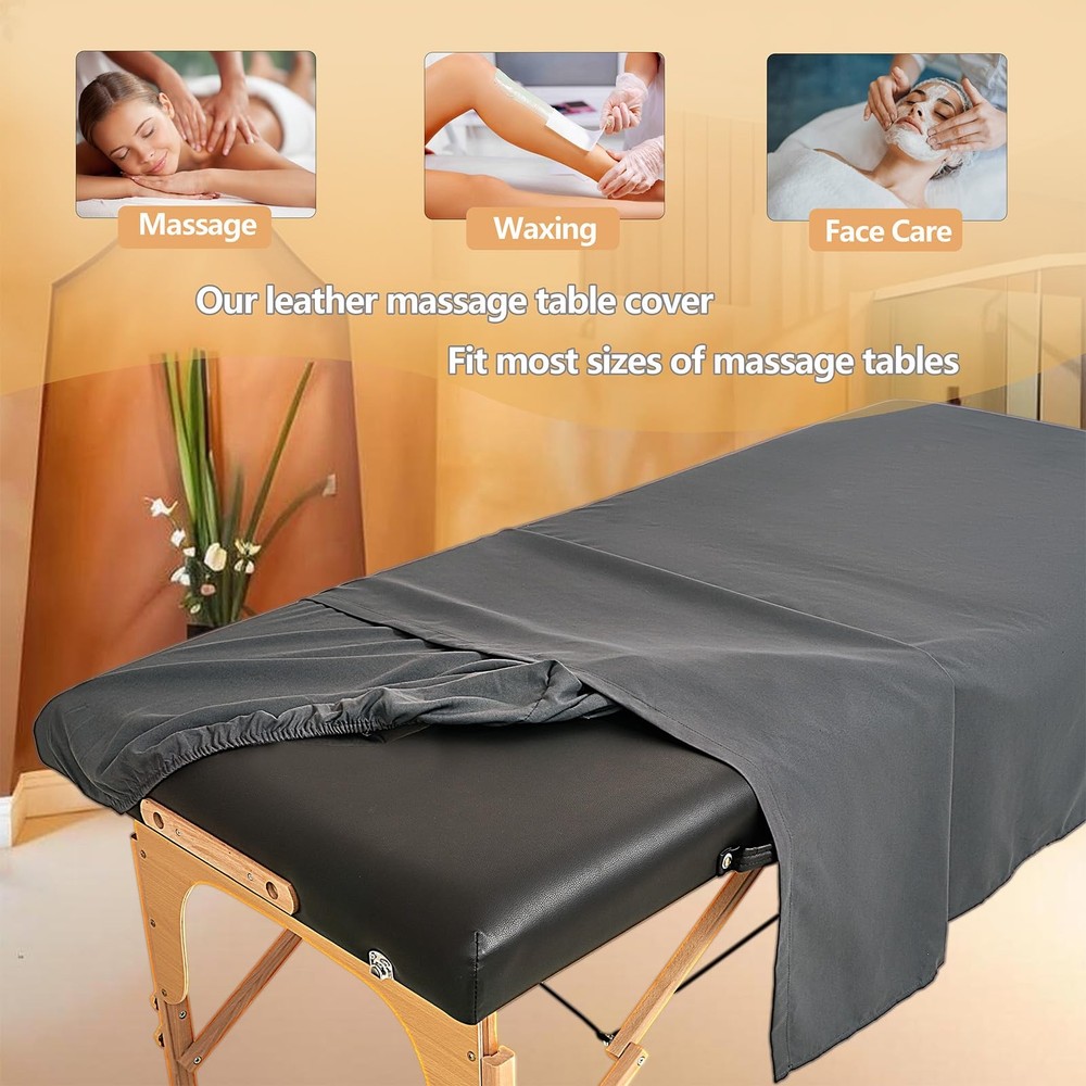 4 Sets Extra Thick Massage Table Sheets Sets Soft Premium Microfiber 3 Piece Set