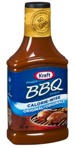 Kraft BBQ Sauce, Light, 455mL (3 Pack)