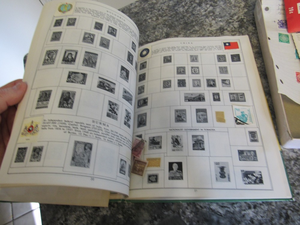 My First Stamp Album Vintage 1960 Minkus Publications Includes Many Stamps