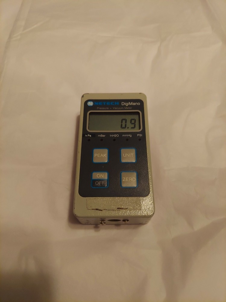 NETECH Digimano Portable Digital Pressure Vacuum Meter Work with 9V Battery