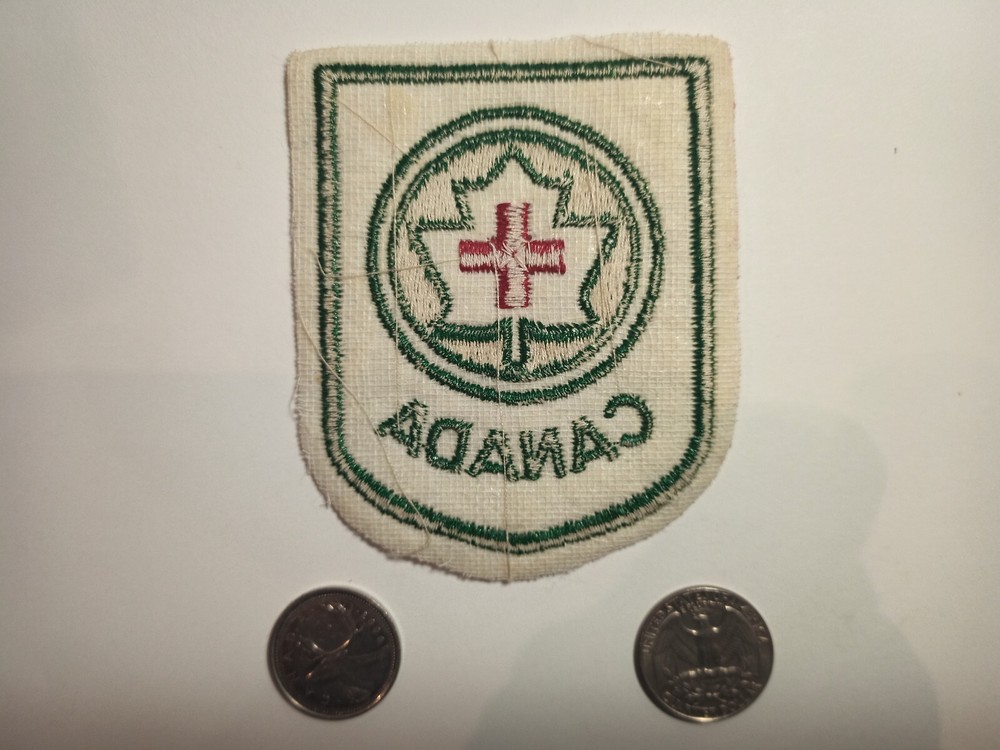 1970s Red Cross Canada Patch Badge Crest