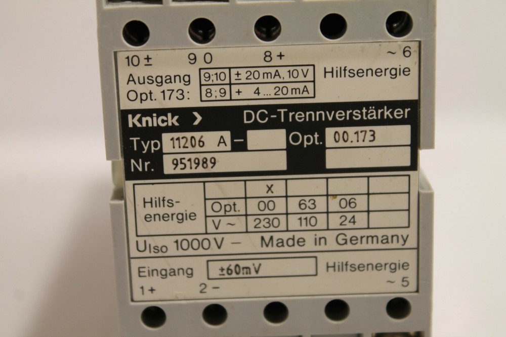 Knick 11206 Isolating Amplifier