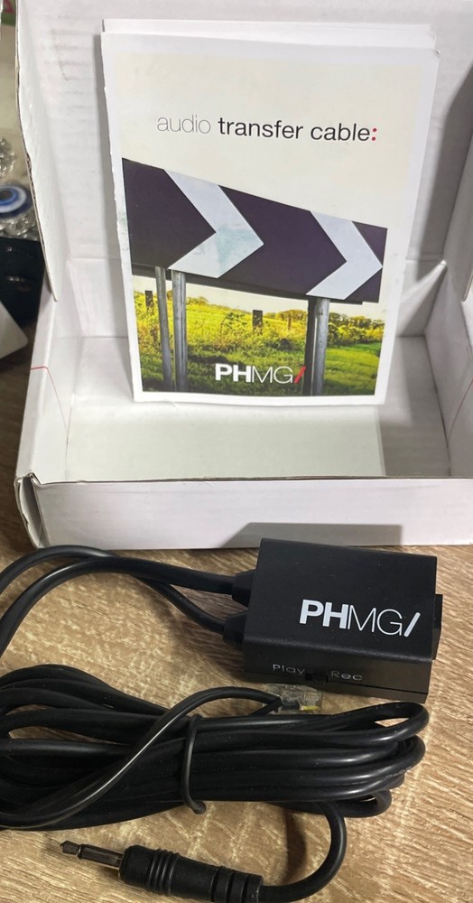 Audio Transfer Cable PHMG/ Récord Device Adapter.