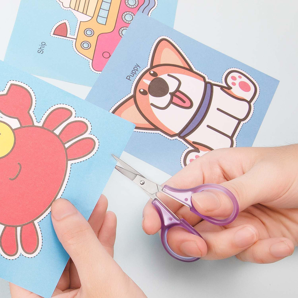 Small Craft Scissors, 3" Tiny Travel Scissors Tsa Compliant with Cover, Sharp