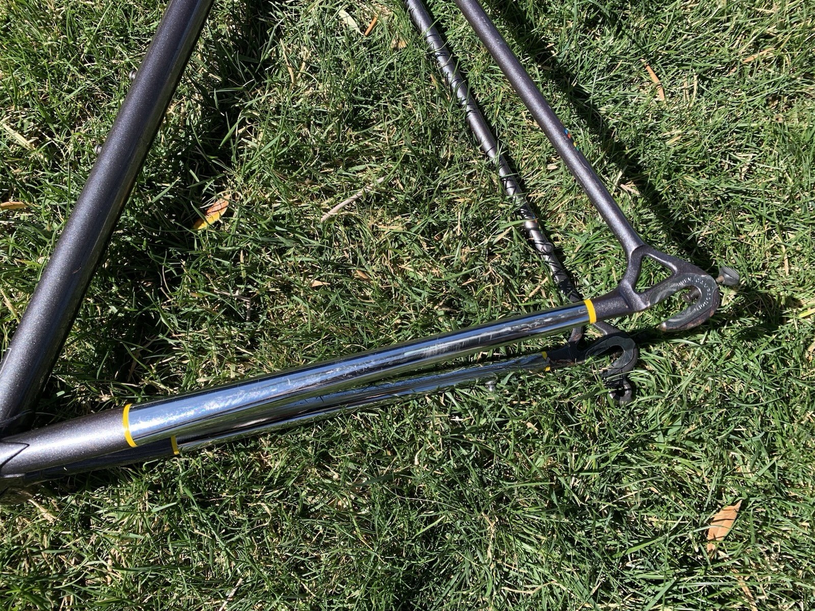 62cm x 60cm 1991 Guerciotti Steel Road Bike Frame Columbus TSX Clears 30mm Tire!