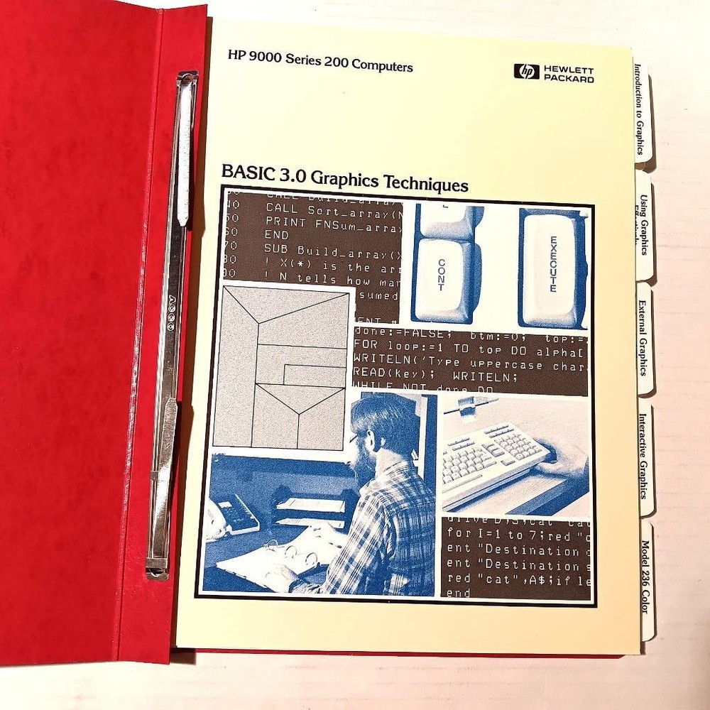 Hewlett Packard HP 9000 Series 200 Computers Basic 3.0 Graphics Techniques 1984