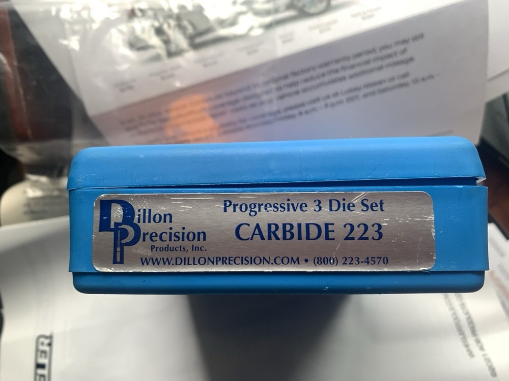 Dillon Precision Progressive 3 Die Set Carbide 223 10096
